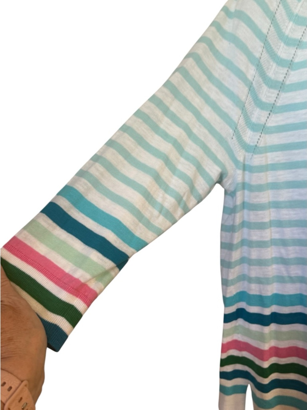 NWT  TALBOT'S S COTTON LIGHTWEIGHT V-NECK SWEATER   XLARGE     #13 - Picture 4 of 9